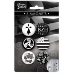 Magnets - aimants - bretagne - drapeau breton - breizh - 6 mod�les - 3cm diam�tre