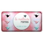 Magnet la meilleure maman de toute la terre en métal Magnet la meilleure maman de toute la terre en métal