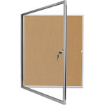 Magnetoplan - vitrine d'affichage sp, li�ge, capacit� 4 x