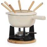 Service  fondue  13 pices en fonte pour 6 personnes, 2 l, maill, avec brleur et fourchettes - mahlzeit ...