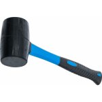 Maillet caoutchouc manche en fibres de verre t�te noire 750 g