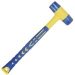 Maillet caoutchouc, marteau caoutchouc avec manche en fibre de verre antid�rapant, avec double face souple ...