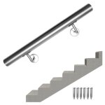 Main courante en acier inoxydable rampe d'escalier support mural dispositif de fixation escaliers acier ...