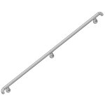 Metalenstock - main courante escalier murale inox 304 en kit longueur 7 m crosses ergonomiques