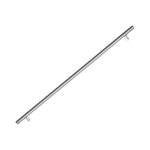 Main courante, inox rampe d'escalier rond, intrieur & extrieur  42 mm, support mural, argent 160cm ...