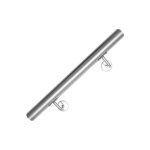 Main courante, inox rampe d'escalier rond, intrieur & extrieur  42 mm, support mural, argent 50cm ...