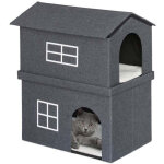 Maison pour chat a 2 etages pour linterieur