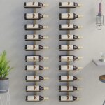 Maison chic - lot de 2 casiers vin mural Étagère à vin range bouteille pour 10 bouteilles doré métal ... Maison chic - lot de 2 casiers vin mural Étagère à vin range bouteille pour 10 bouteilles doré métal ...