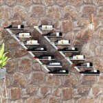 Maison chic - lot de 2 casiers vin mural tagre  vin range bouteille pour 7 bouteilles blanc mtal ...
