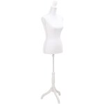 Buste de prsentation femme buste mannequin de couture blanc 28758