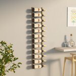 Maison chic - casier  vin mural tagre  vin range bouteille pour 12 bouteilles dor fer 80260