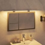 Maison chic - lampe de miroir  led applique salle de bain luminaire led miroir 13 w blanc chaud 80 cm ...