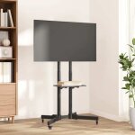 Maison chic - meuble tv - banc tv - meuble tl sur roulettes pour cran 32 - 70 pouces max vesa 713097 ...