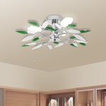Maison chic - plafonnier moderne lustre luminaire et bras en forme de feuille acrylique 3 ampoules e14 ...