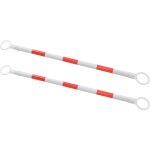Maisonchic - barre rtractable pour cnes 2 pcs plastique 116 - 197 cm qoi70329 design in