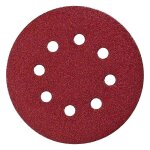 10 disques abrasifs makita 125 mm red auto - agrippant avec 8 trous