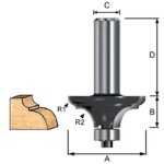 Makita d - 11704 fraise  profil classique avec queue de 8 mm