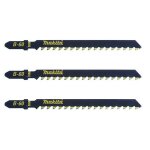 Lot de 3 lames de scie sauteuse makita b - 06890 pour epoxy, plaque de pl�tre, fibrociment et mdf
