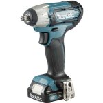 Boulonneuse  chocs 10, 8 v li - ion 140 nm makita 2 batteries 12v 2. 0ah chargeur - makpak - tw140dsaj ...