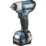 Boulonneuse  chocs 12v xgt 140 nm makita 2 batteries 12v 4. 0ah - chargeur - makpac - tw140dsmj