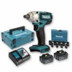 Boulonneuse à chocs 18v 190nm 1 / 2' dtw190 avec 2 batteries 3ah + coffret 9 douilles + coffret makita ... Boulonneuse à chocs 18v 190nm 1 / 2' dtw190 avec 2 batteries 3ah + coffret 9 douilles + coffret makita ...