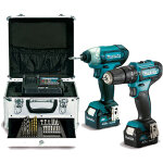 Makita clx228smx1 combo hp333d + td110d 12vmax cxt (2 batteries et chargeur)