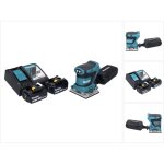 Ponceuse vibrante sans fil makita dbo 482 rf 18 v 112 x 102 mm + 2 batteries 3, 0 ah + chargeur