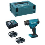 Makita - dcapeur thermique dhg180rtj (2 x 5, 0 ah dc18rc makpac 2)