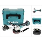 Dga 504 m1j 18 v meuleuse sans fil  125 mm brushless + coffret de transport makpac + 1x batterie bl ...