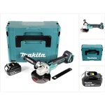 Dga 504 t1j 18 v meuleuse sans fil  125 mm brushless + coffret de transport makpac + 1x batterie bl ...