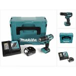 Dhp 483 rf1j 18 v li - ion perceuse visseuse  percussion sans fil 18 v brushless en coffret makpac + ...