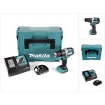 Makita dhp 484 y1j - d perceuse - visseuse � percussion sans fil 18v brushless li - ion en coffret makpac ...