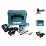 Makita djv 181 rgj scie sauteuse pendule san fil 18 v brushless + 2x batteries 6, 0 ah + chargeur + coffret ...