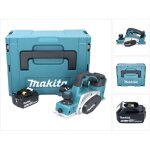 Dkp 180 t1j rabot sans fil 18 v 82 mm + 1x batterie 5, 0 ah + makpac - sans chargeur - makita