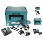 Makita - drt 50 rfj 18 v li - ion affleureuse plaque de pltre sans fil brushless avec botier makpac ...