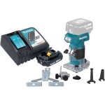 Makita drt 52 ra1 fraiseuse de bords sans fil 18 v 6 mm brushless + 1x batterie 2, 0 ah + chargeur