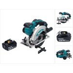 Dss 610 t1 scie circulaire 18 v 165 mm + 1x batterie 5, 0 ah - sans chargeur - makita