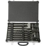 Makita ? jeu d'embouts et de burins sds plus 17 pi�ces ? mandrin sds - plus ? burins pointus et plats ...