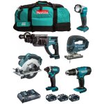 Makita - kit dlx6068pt (dhp453 dtd152 dhr202 djv180 dss611 dml802 3 x 5, 0 ah dc18rd lxt600) Makita - kit dlx6068pt (dhp453 dtd152 dhr202 djv180 dss611 dml802 3 x 5, 0 ah dc18rd lxt600)