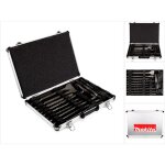Makita ? kit de forets et burins sds - plus 17 pi�ces ? forets pour b�ton, brique, bois et m�tal ? g�om�trie ...
