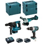 Makita kit mk312rtj (dhr243 dhp481 dga504 2 x 5, 0 ah dc18rc makpac 2 makpac 3 makpac 4)