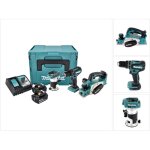 Makita - dlx 3116 tj kit combo perceuse - visseuse à percussion sans fil dhp 485 + rabot sans fil dkp ... Makita - dlx 3116 tj kit combo perceuse - visseuse à percussion sans fil dhp 485 + rabot sans fil dkp ...