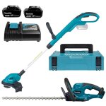 Makita - pack 2 outils 18v (duh507z + dur181z) + 2 batteries 3ah + 1 chargeur + coffret makpac lot0336 ...