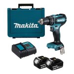 Perceuse  percussion 18v (2x3. 0 ah) dans mallette - makita dhp485sfe