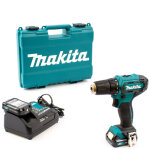 Perceuse - visseuse sans fil makita df333dsae 12v 2x2, 0ah batterie + chargeur en coffret d'artisanat ...