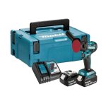 Makita - ponceuse polisseuse 18v lxt �75 mm (2x5, 0 ah) en makpac dpv300rtj