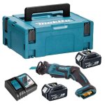 Scie sabre 18v lxt (2x3, 0 ah) dans coffret makpac makita djr183rfj