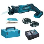 Makita - scie sabre 18v lxt (2x5, 0 ah) en coffret makpac djr183rtj