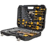 Malette � outils 112 pi�ces lampe torche, tournevis, douilles, cl�s, pinces et embouts coffret � outils ...
