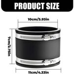 Manchon en caoutchouc pour tuyau, manchon flexible de 100 mm, inodore et antibruit, adapt� aux ventilateurs ...